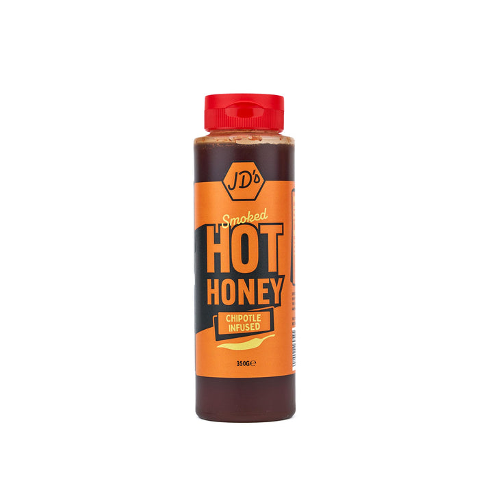 JDs Smoked Hot Honey - Chipotle (350g) - Ooni United Kingdom | Click this image to open up the product gallery modal. The product gallery modal allows the images to be zoomed in on.