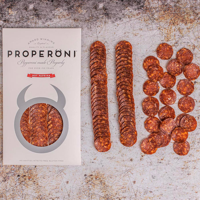 Properoni Hot Sliced Pepperoni (80g) - Ooni United Kingdom | Click this image to open up the product gallery modal. The product gallery modal allows the images to be zoomed in on.