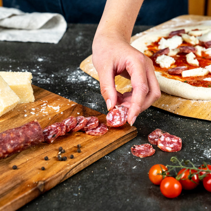Truffle Salami on Pizza | Click this image to open up the product gallery modal. The product gallery modal allows the images to be zoomed in on.