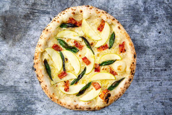Apple, Bacon, Sage &amp; Cheddar Pizza Recipe — Ooni UK