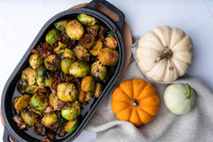 Brussels Sprouts with Bacon & Chilli