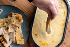 Baked Herby Cheese Fondue