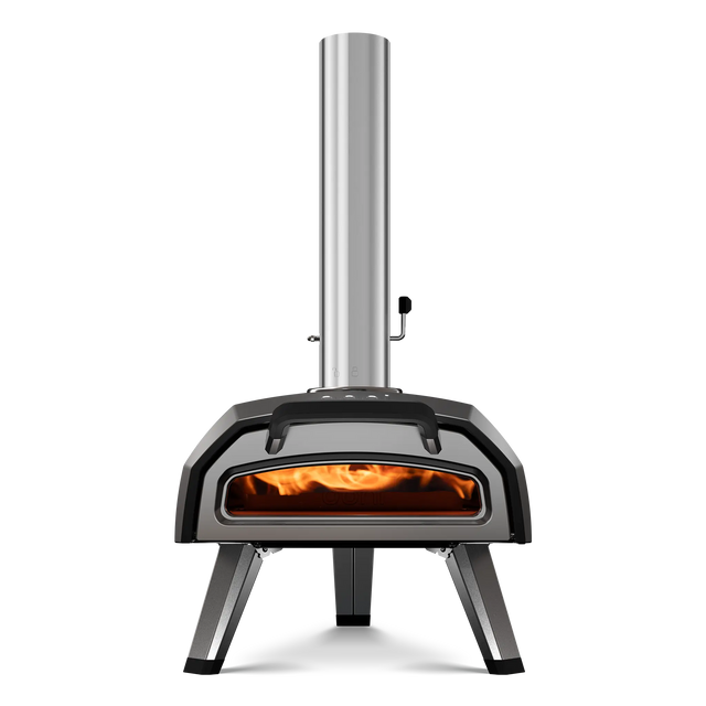 Front view of Ooni Karu 2 pizza oven