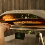 wide 9" Turning peel being used in koda oven 