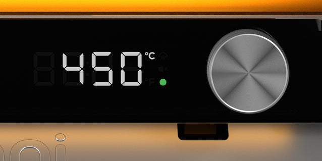 temperature and control dial on Ooni Volt 2 