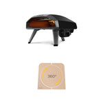 Ooni Koda 2 Gas Powered Pizza Oven and rotating stone - Black #variant-1