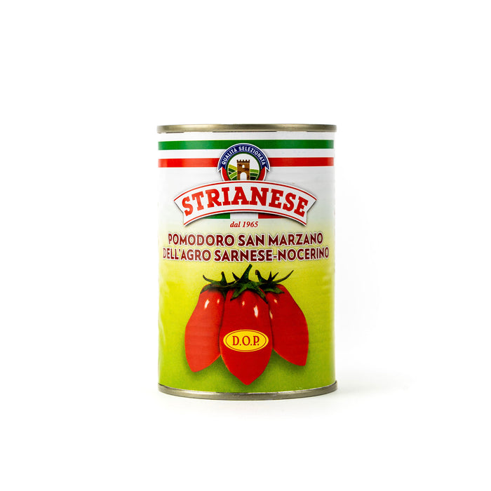Strianese San Marzano Peeled Plum DOP (400g) | Click this image to open up the product gallery modal. The product gallery modal allows the images to be zoomed in on.