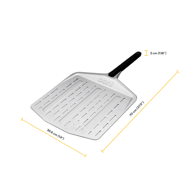 14" perforated pizza peel 14" x 27.5" 