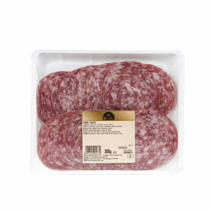 San Carlo - Fennel Salami (300g) - Ooni United Kingdom | Click this image to open up the product gallery modal. The product gallery modal allows the images to be zoomed in on.
