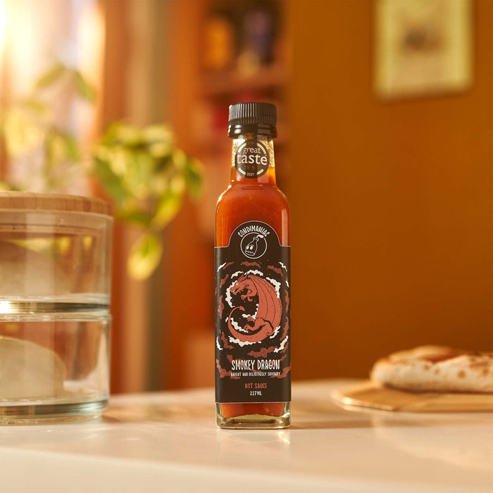 Condimaniac - Smokey Dragon Hot Sauce (227ml) - Ooni United Kingdom | Click this image to open up the product gallery modal. The product gallery modal allows the images to be zoomed in on.