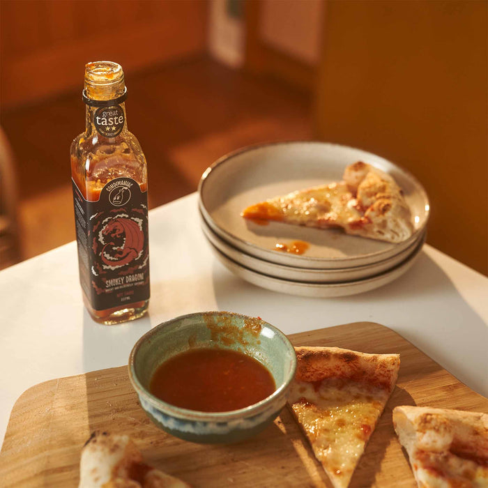 Condimaniac - Smokey Dragon Hot Sauce (227ml) - Ooni United Kingdom | Click this image to open up the product gallery modal. The product gallery modal allows the images to be zoomed in on.