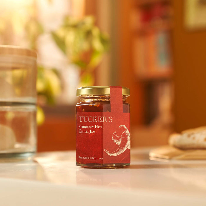Tucker’s Seriously Hot Chilli Jam (227g) - Ooni United Kingdom | Click this image to open up the product gallery modal. The product gallery modal allows the images to be zoomed in on.