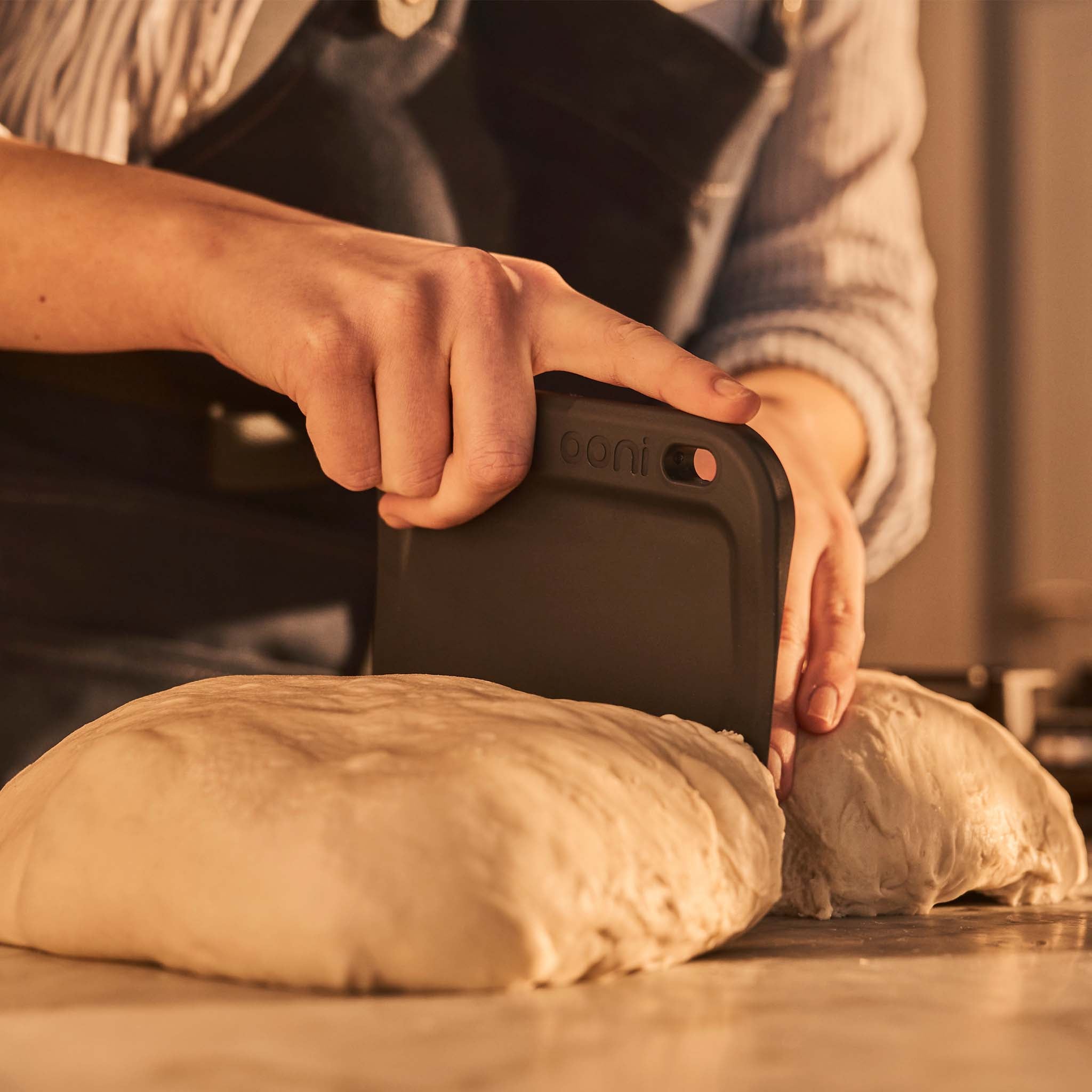 Ooni Dough Bench scraper dividing dough