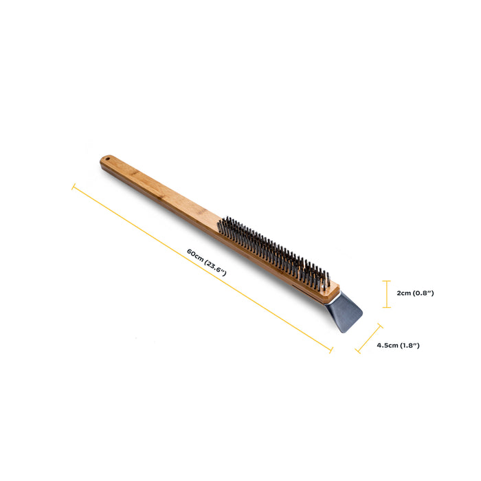 Ooni Pizza Oven Brush Measurements | Click this image to open up the product gallery modal. The product gallery modal allows the images to be zoomed in on.