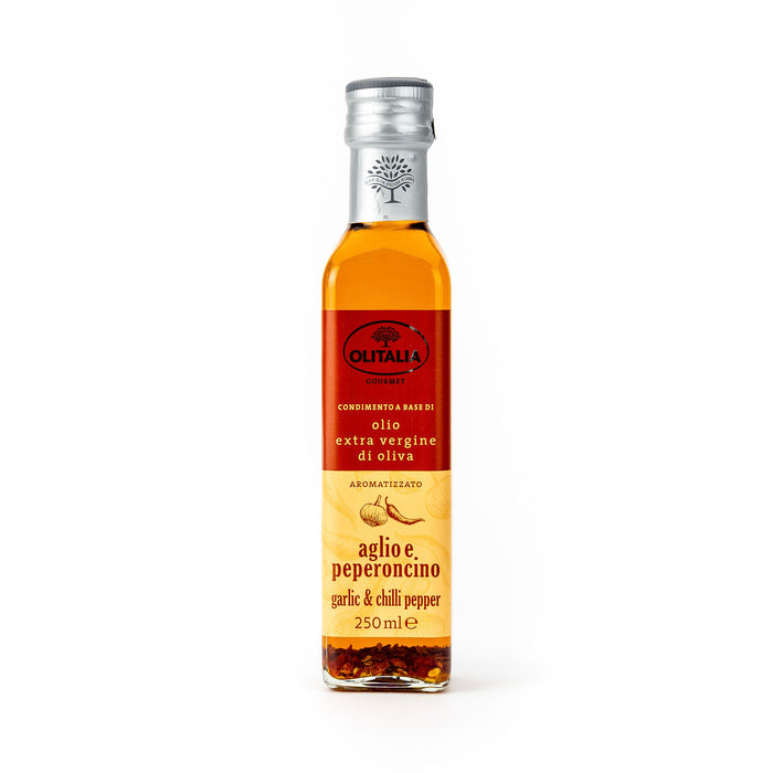 Garlic & Chilli Drizzle Oil 250ml | Click this image to open up the product gallery modal. The product gallery modal allows the images to be zoomed in on.
