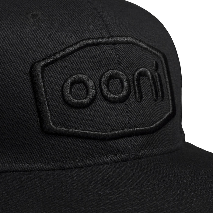 Ooni Logo Snapback (Black on Black) | Click this image to open up the product gallery modal. The product gallery modal allows the images to be zoomed in on.