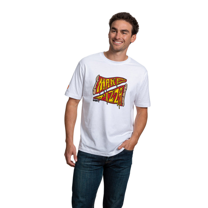 Make Pizza Slice Unisex T-Shirt - Ooni United Kingdom | Click this image to open up the product gallery modal. The product gallery modal allows the images to be zoomed in on.