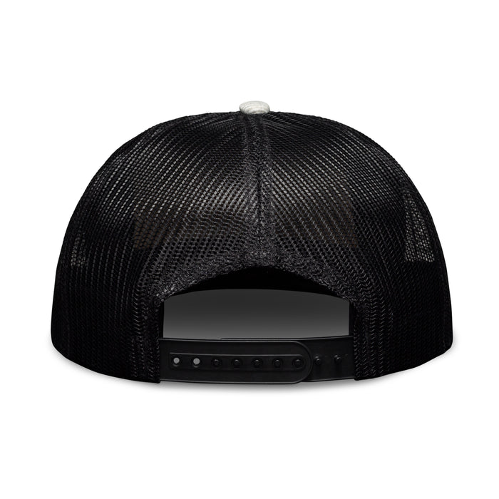 Back of Ooni Logo Grey & Black Mesh Snapback Back view | Click this image to open up the product gallery modal. The product gallery modal allows the images to be zoomed in on.