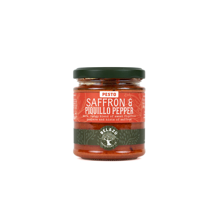 Belazu Saffron and Piquillo Pepper Pesto (165g) - Ooni United Kingdom | Click this image to open up the product gallery modal. The product gallery modal allows the images to be zoomed in on.