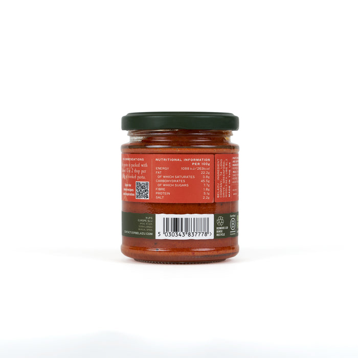 Belazu Saffron and Piquillo Pepper Pesto (165g) - Ooni United Kingdom | Click this image to open up the product gallery modal. The product gallery modal allows the images to be zoomed in on.