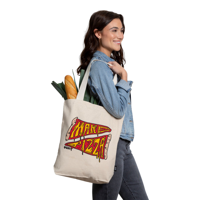 Make Pizza Slice Tote Bag - Ooni United Kingdom | Click this image to open up the product gallery modal. The product gallery modal allows the images to be zoomed in on.