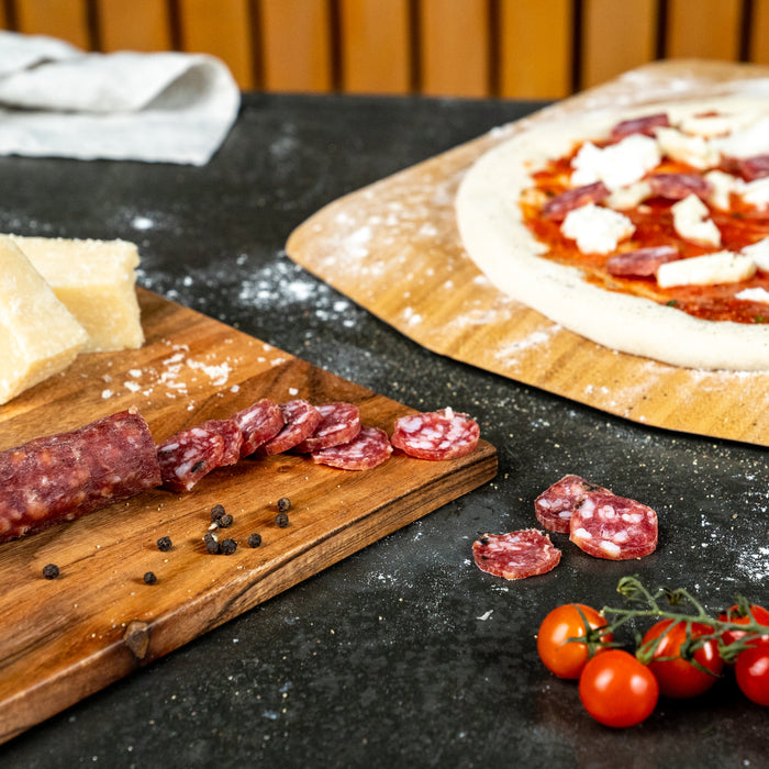 Truffle Salami on Pizza | Click this image to open up the product gallery modal. The product gallery modal allows the images to be zoomed in on.